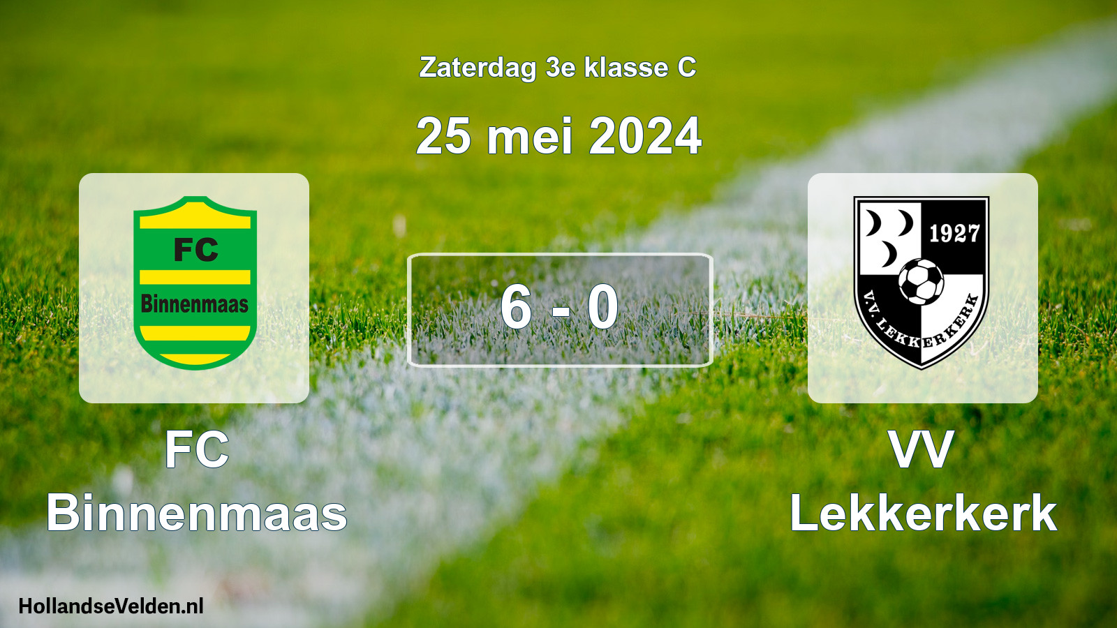 Total number of matches played: FC Binnenmaas - VV Lekkerkerk 6 - 0 (25 May 2024)