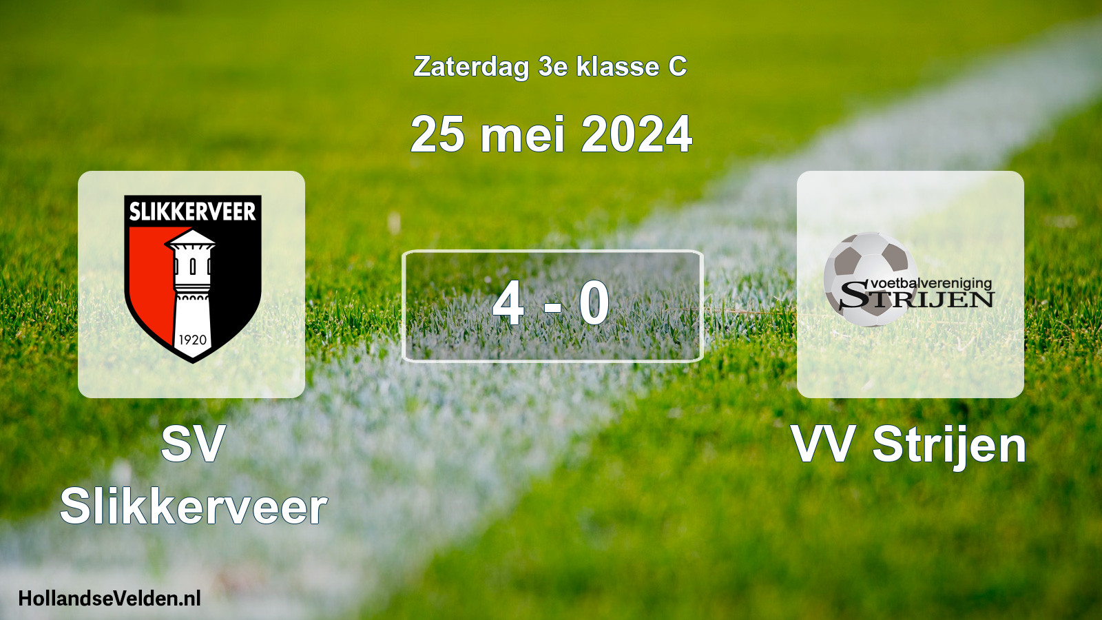 Total number of matches played: SV Slikkerveer - VV Strijen 4 - 0 (25 May 2024)