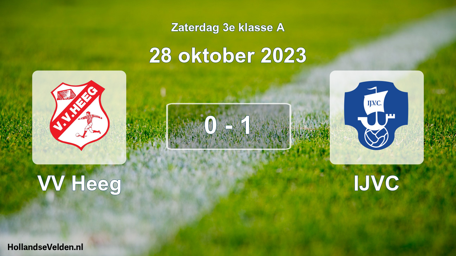Total number of matches played: VV Heeg - IJVC 0 - 1 (28 October 2023)