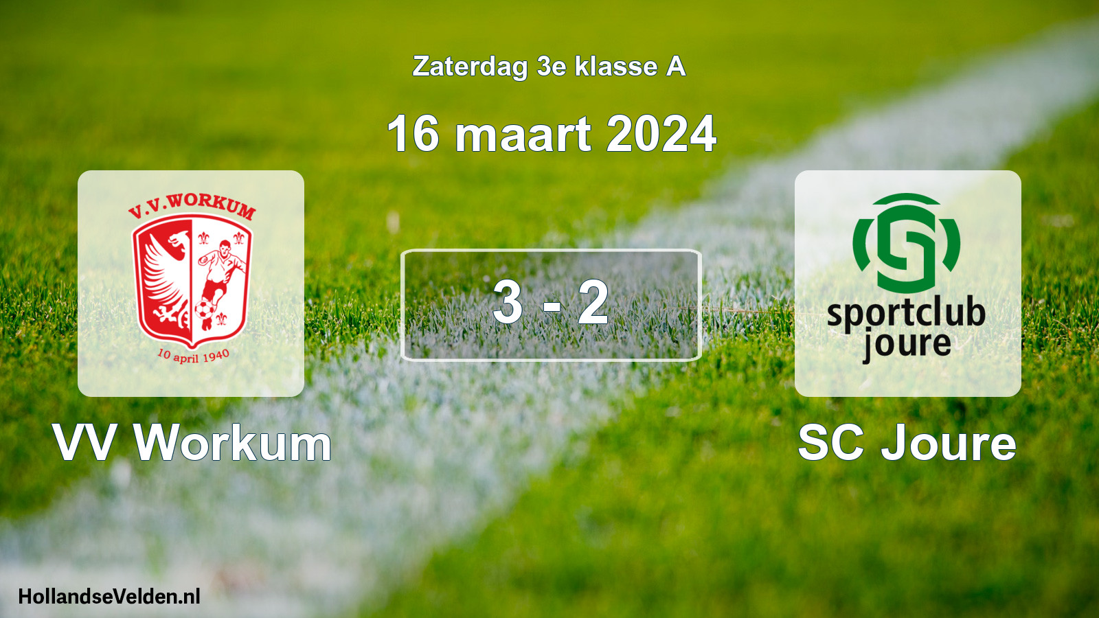 Total number of matches played: VV Workum - SC Joure 3 - 2 (16 March 2024)
