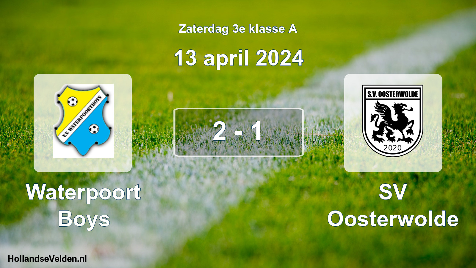 Total number of matches played: Waterpoort Boys - SV Oosterwolde 2 - 1 (13 April 2024)