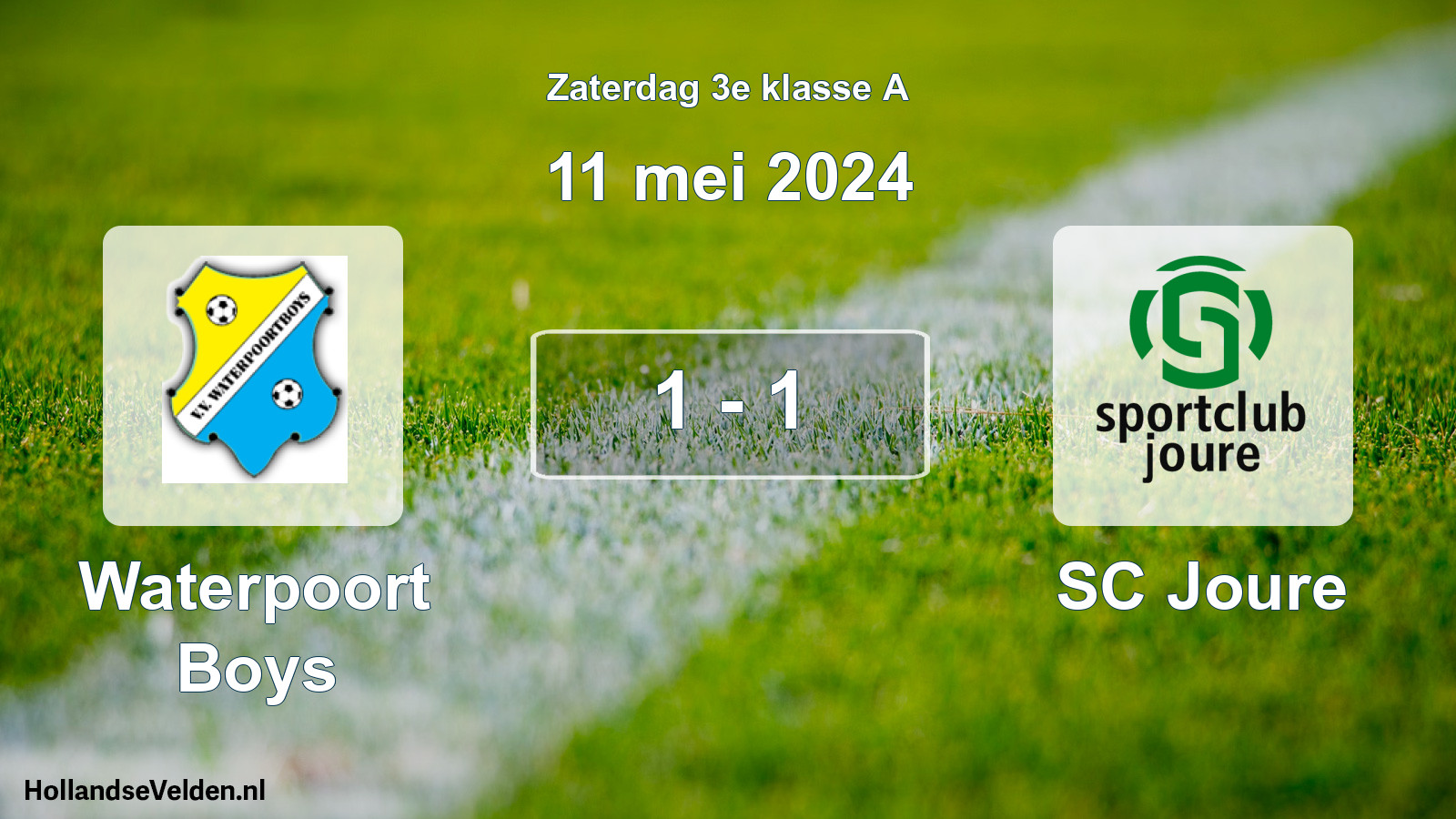 Total number of matches played: Waterpoort Boys - SC Joure 1 - 1 (11 May 2024)