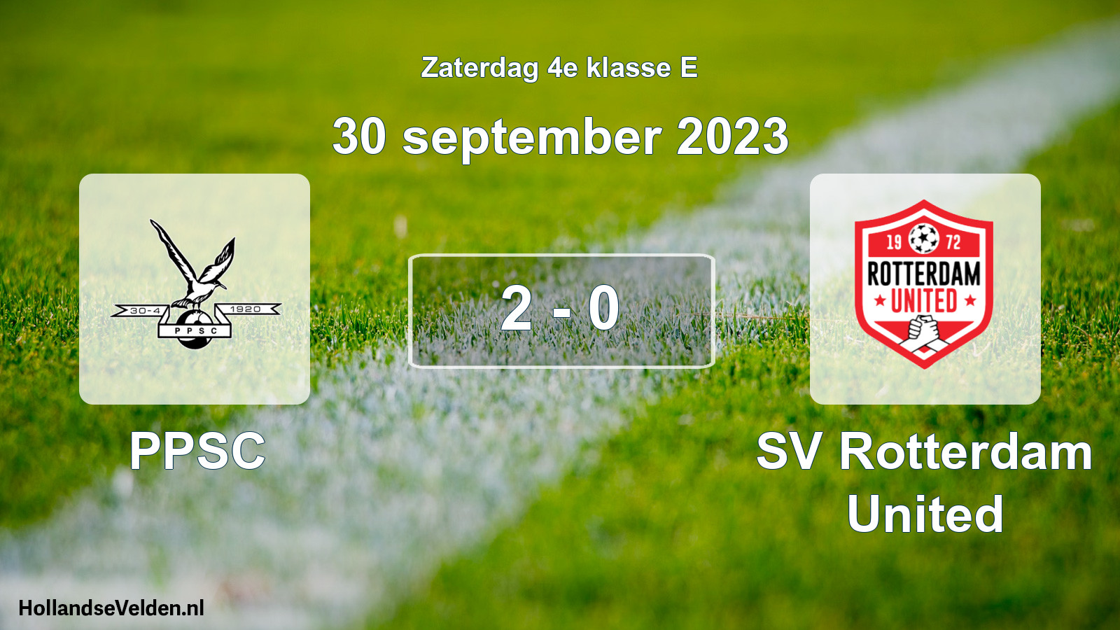 Total number of matches played: PPSC - SV Rotterdam United 2 - 0 (30 September 2023)