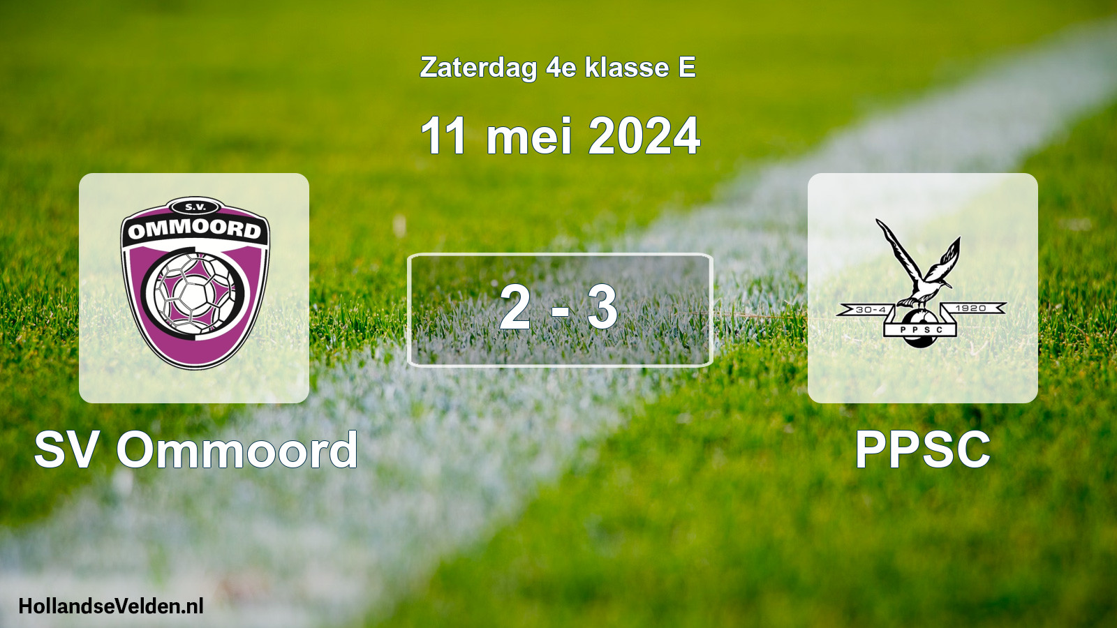 Total number of matches played: SV Ommoord - PPSC 2 - 3 (11 May 2024)