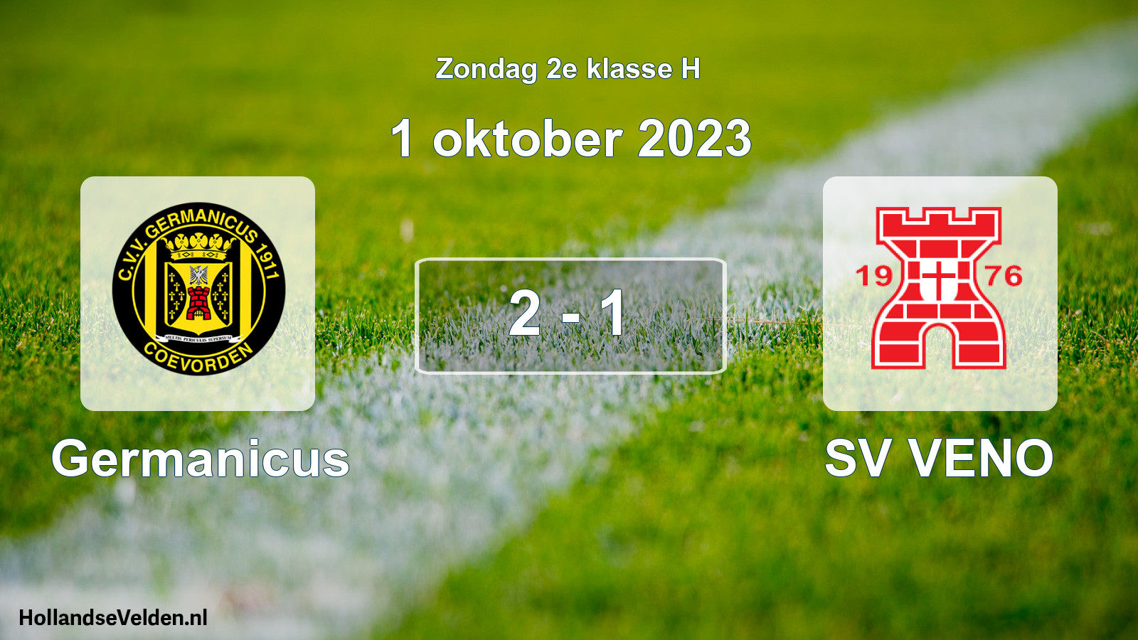Total number of matches played: Germanicus - SV VENO 2 - 1 (1 October 2023)