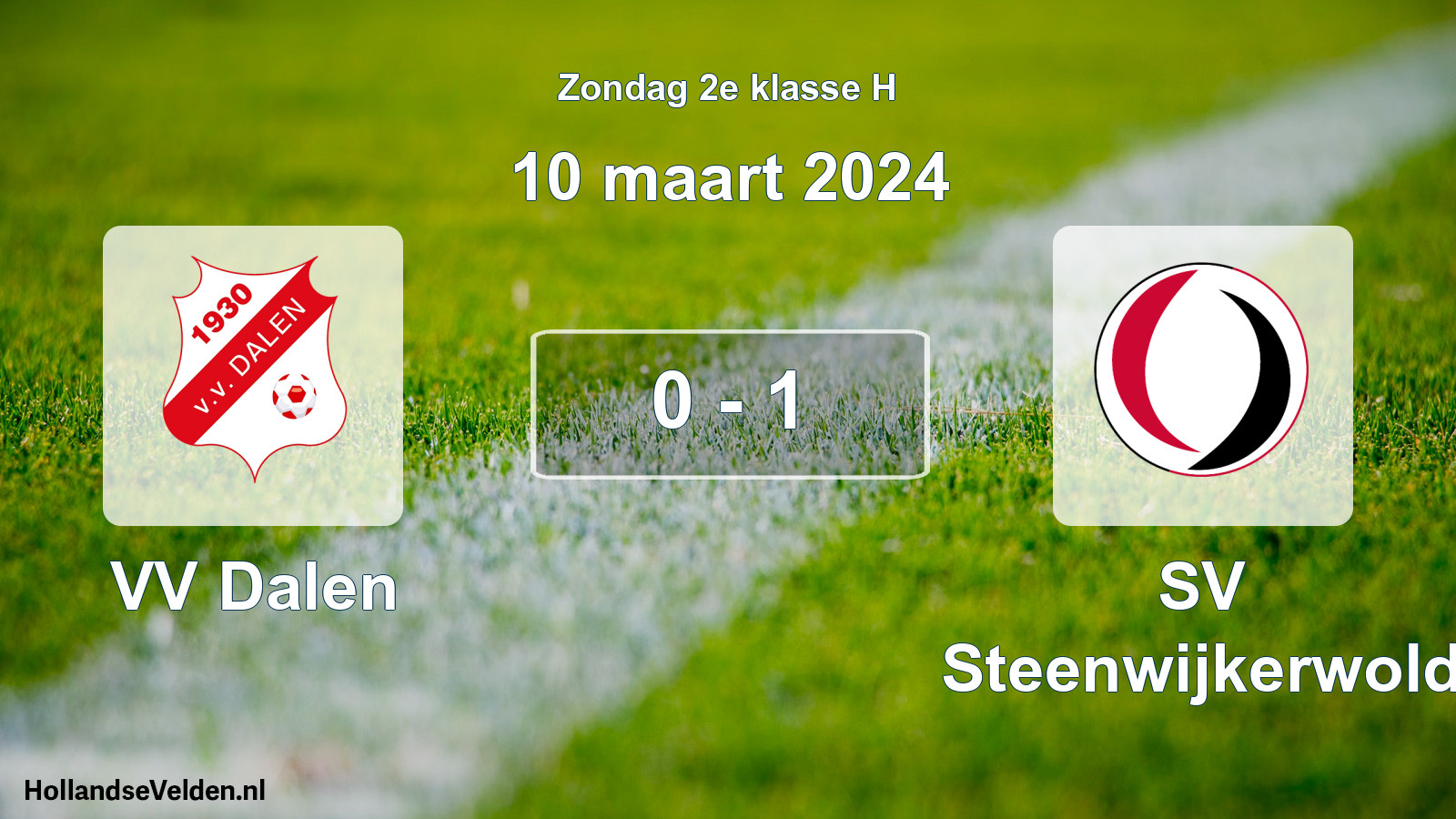 Total number of matches played: VV Dalen - SV Steenwijkerwold 0 - 1 (10 March 2024)