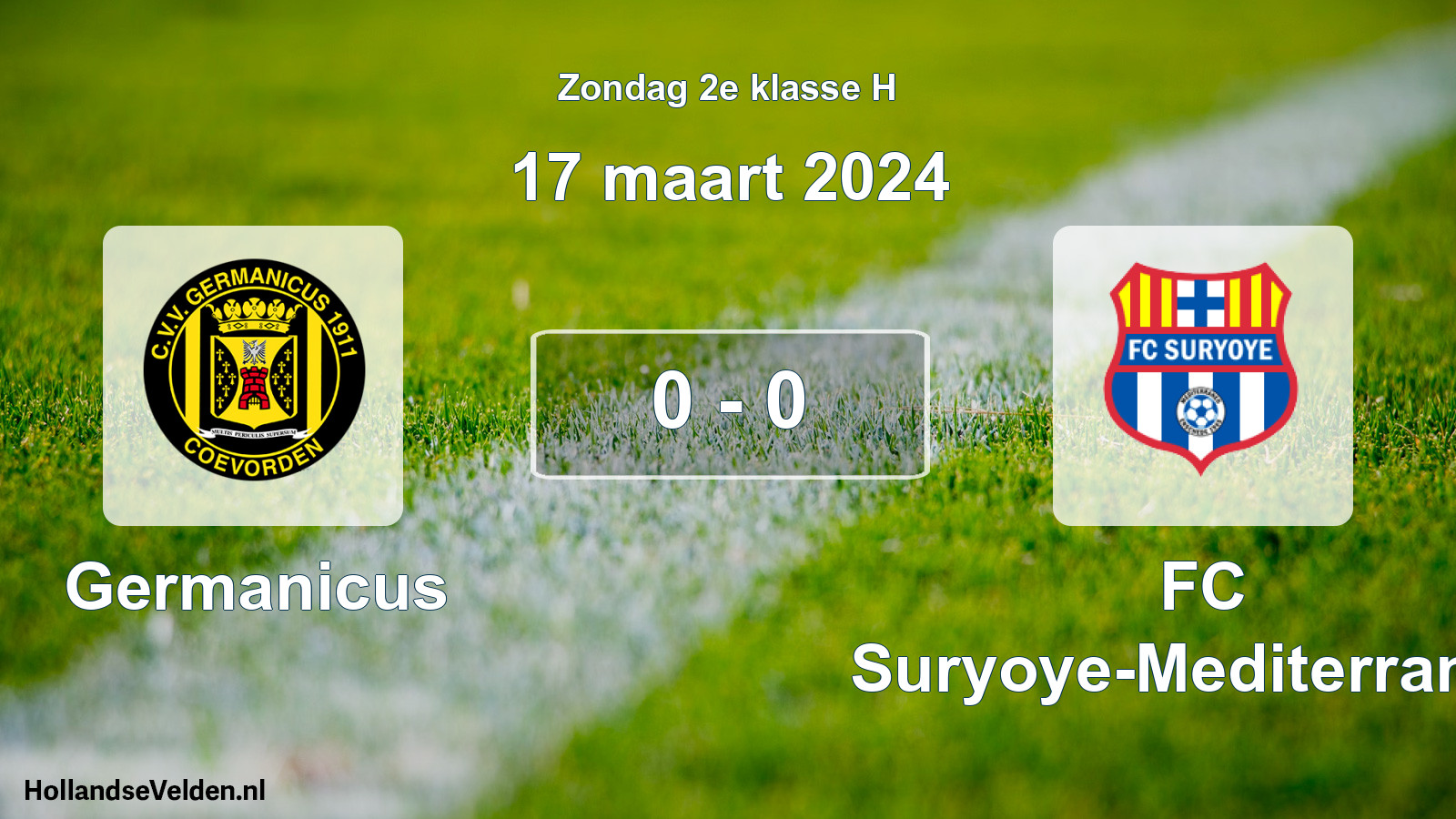 Total number of matches played: Germanicus - FC Suryoye-Mediterraneo 0 - 0 (17 March 2024)