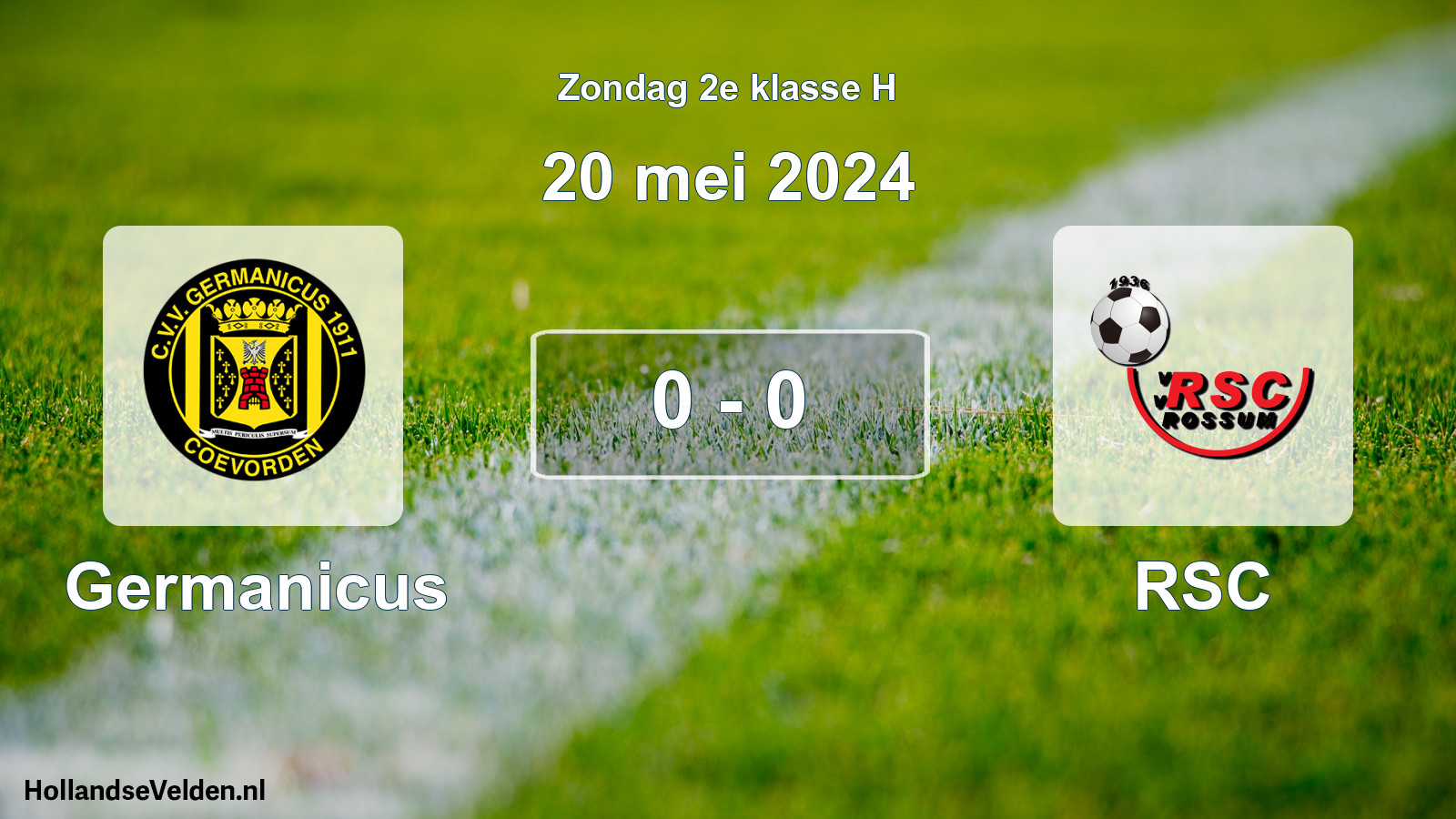 Total number of matches played: Germanicus - RSC 0 - 0 (20 May 2024)