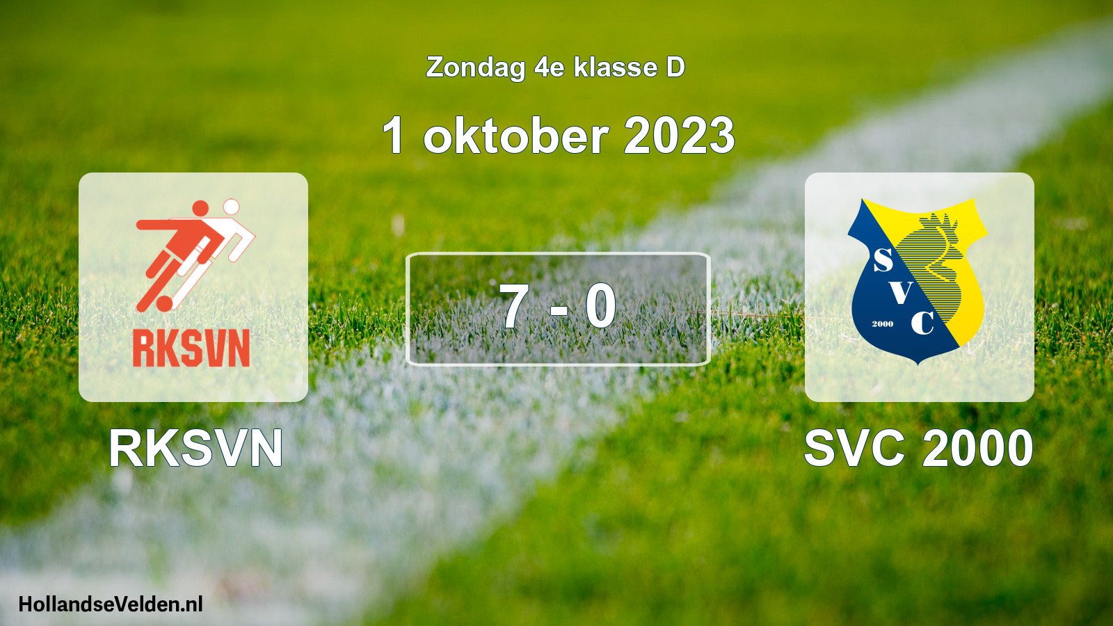 Total number of matches played: RKSVN - SVC 2000 7 - 0 (1 October 2023)