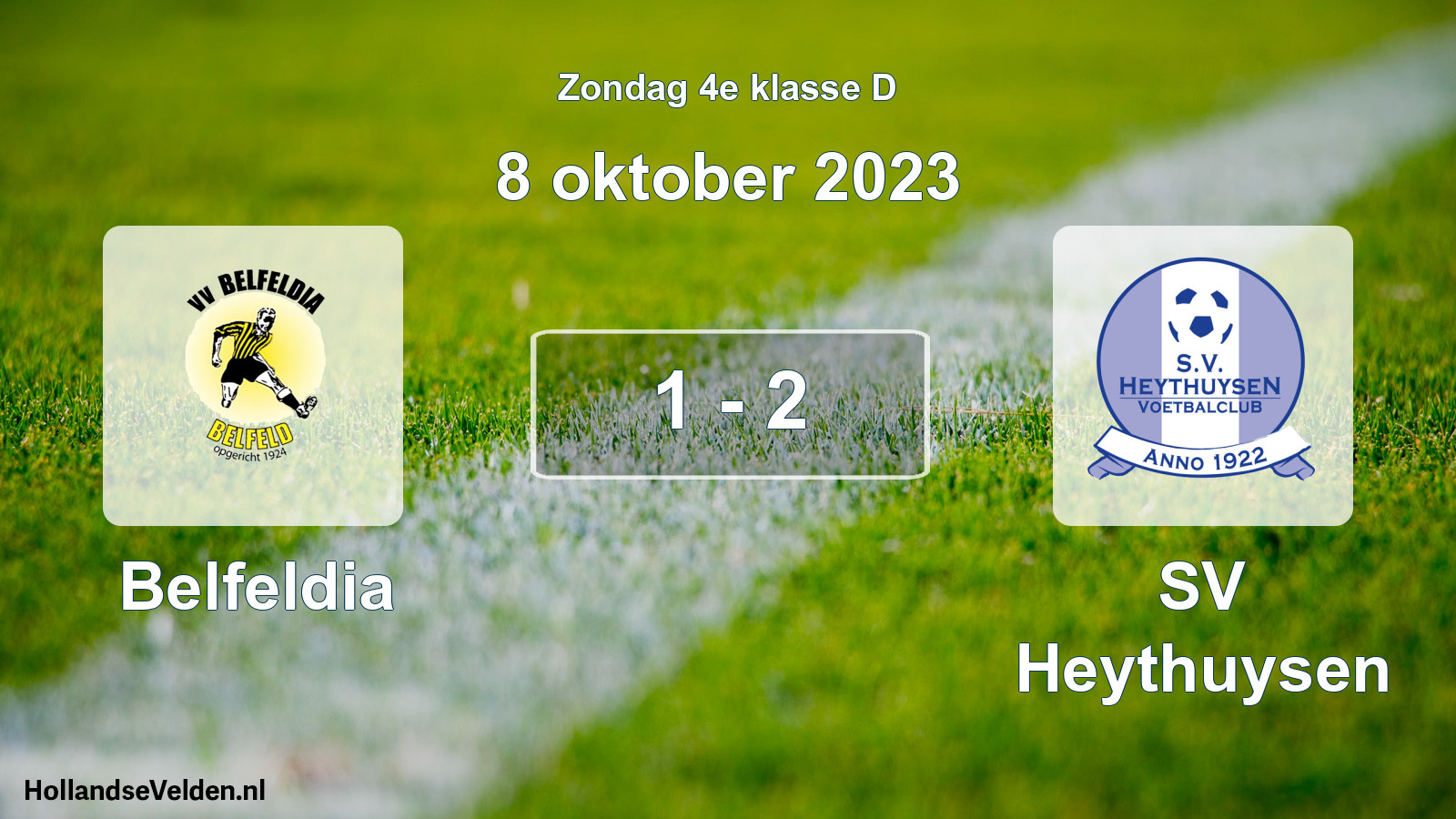 Total number of matches played: Belfeldia - Heythuysen 1 - 2 (8 October 2023)