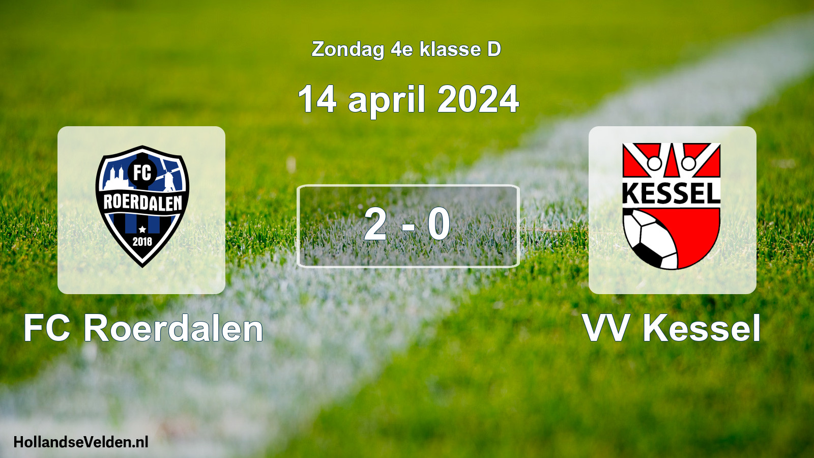 Total number of matches played: FC Roerdalen - VV Kessel 2 - 0 (14 April 2024)