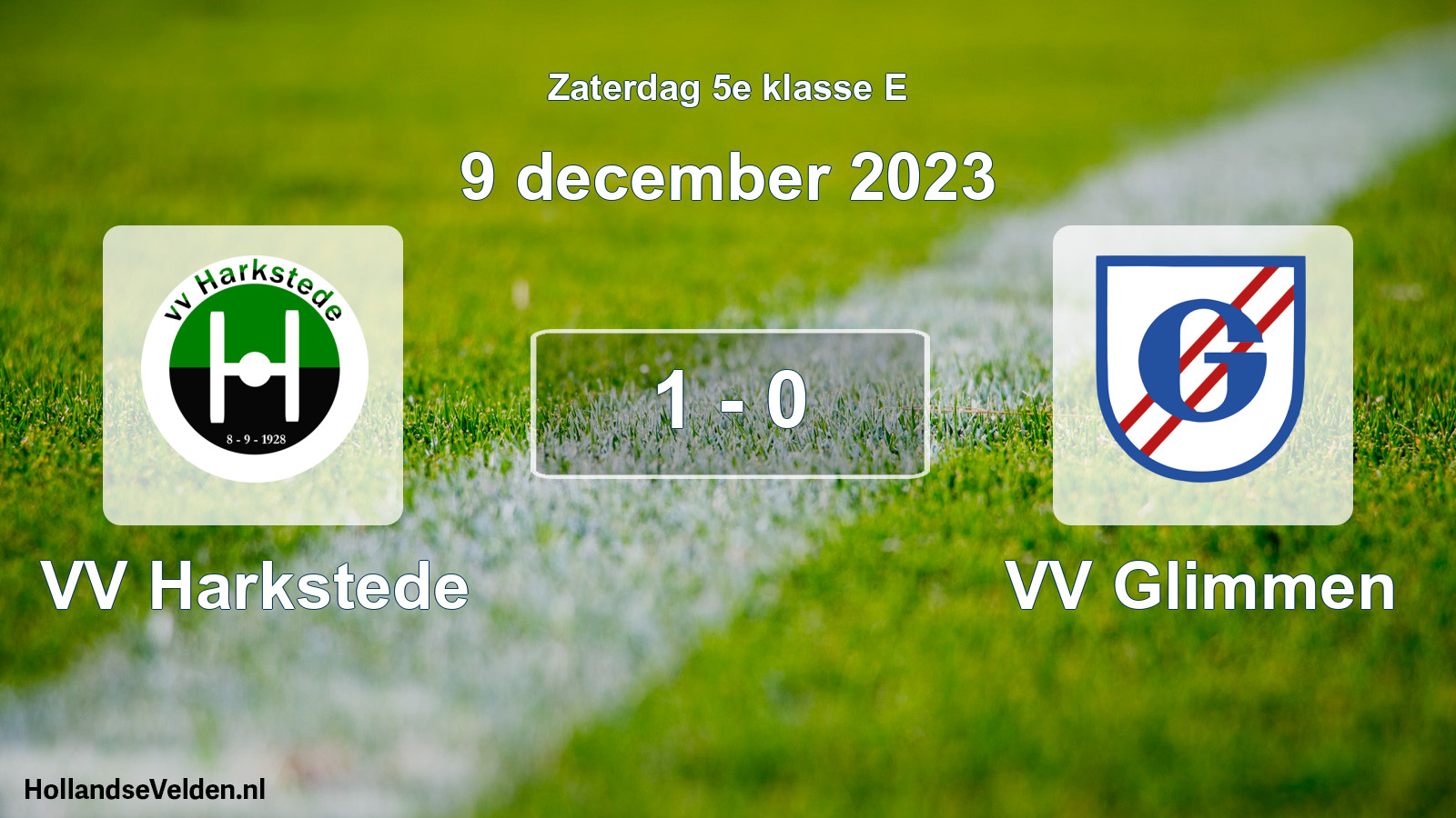 Total number of matches played: VV Harkstede - VV Glimmen 1 - 0 (9 December 2023)