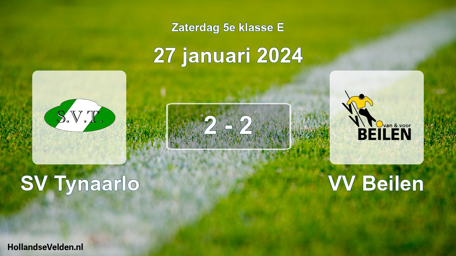 Total number of matches played: SV Tynaarlo - VV Beilen 2 - 2 (27 January 2024)