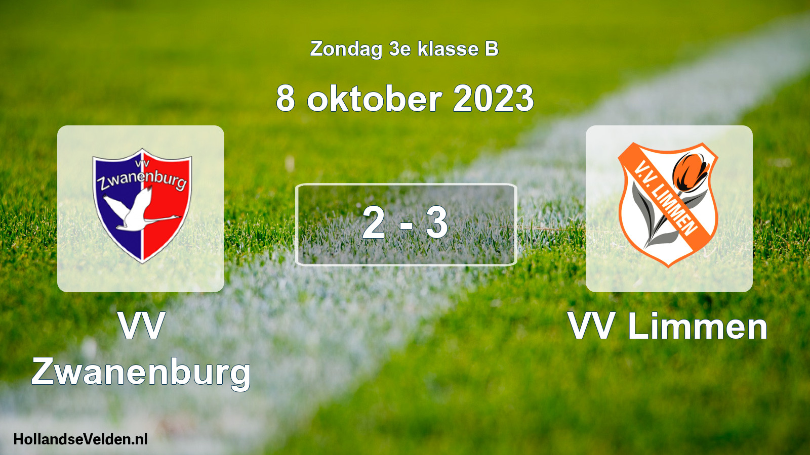 Total number of matches played: VV Zwanenburg - VV Limmen 2 - 3 (8 October 2023)