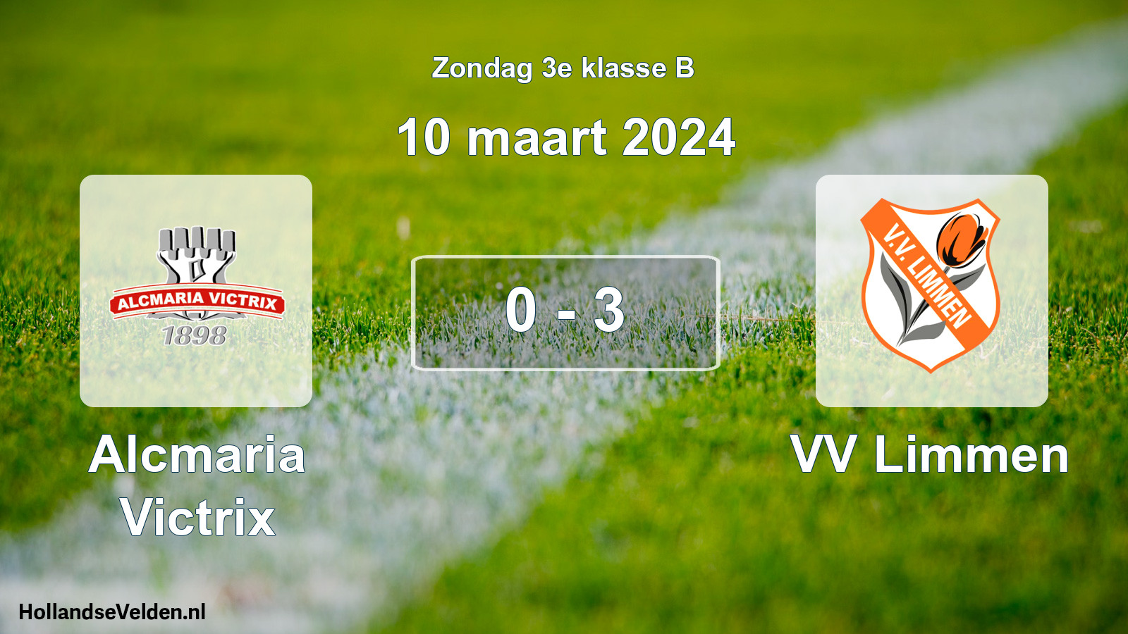 Total number of matches played: Alcmaria Victrix - VV Limmen 0 - 3 (10 March 2024)