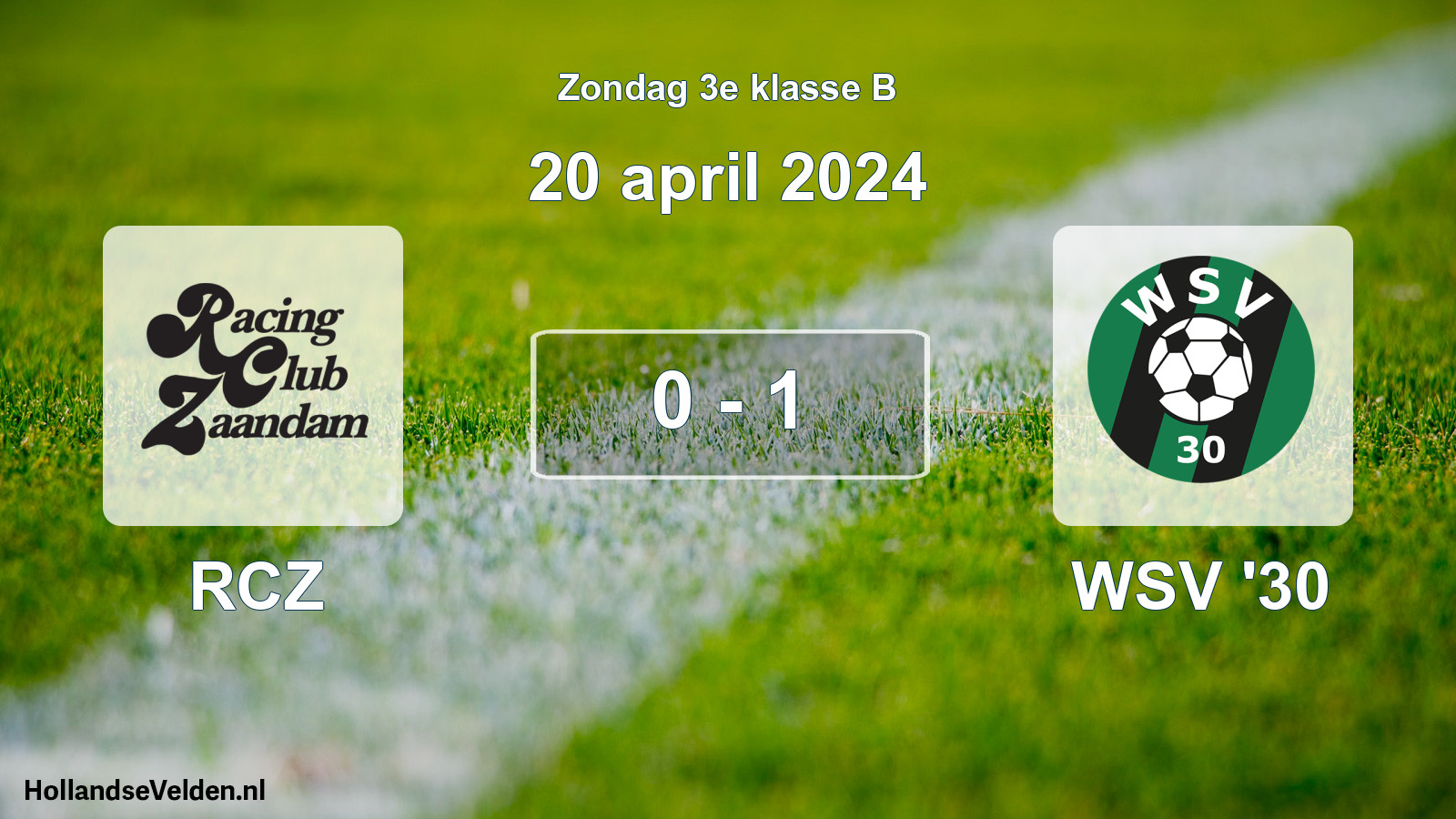 Total number of matches played: RCZ - WSV '30 0 - 1 (20 April 2024)