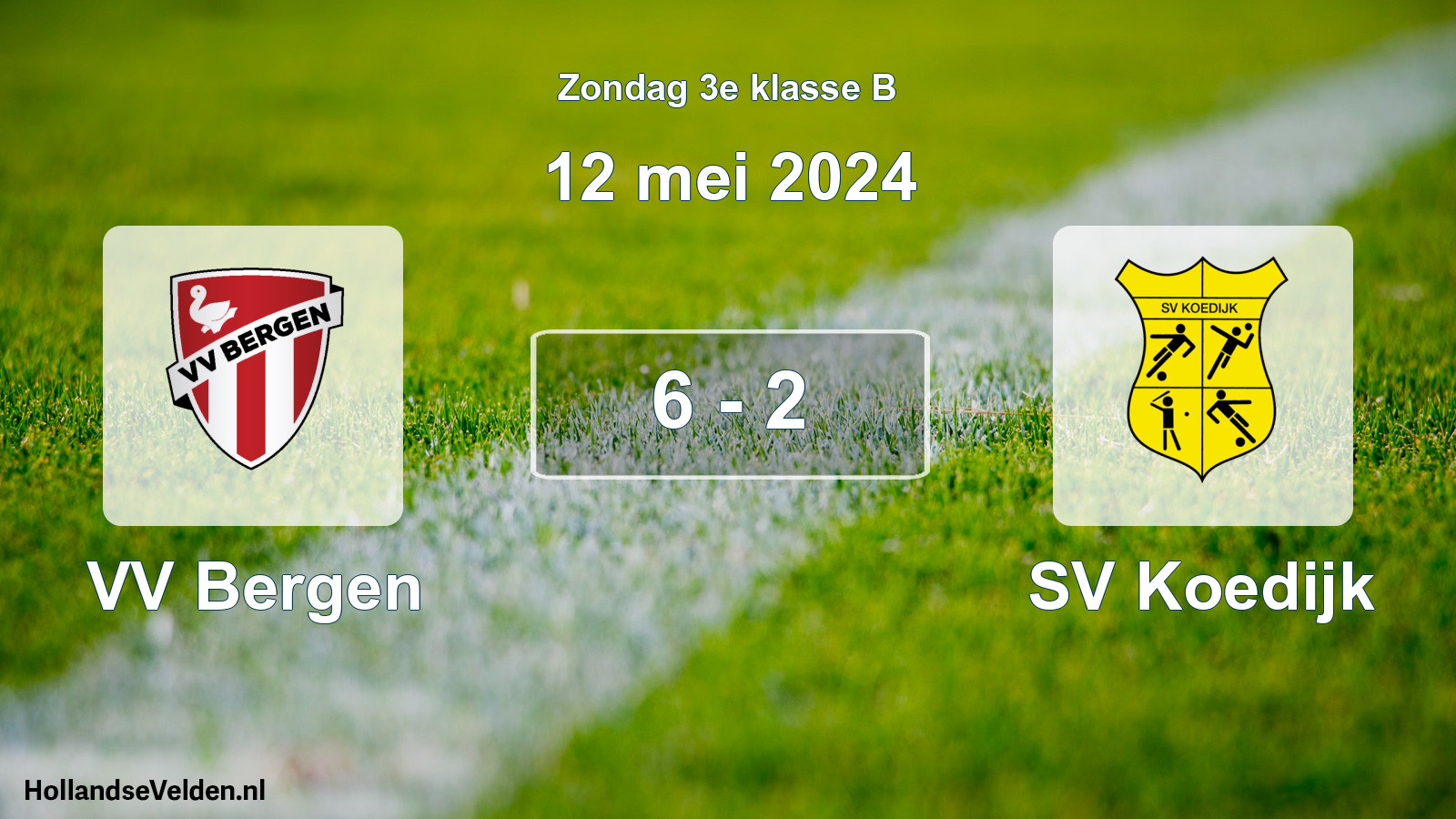 Total number of matches played: VV Bergen - SV Koedijk 6 - 2 (12 May 2024)