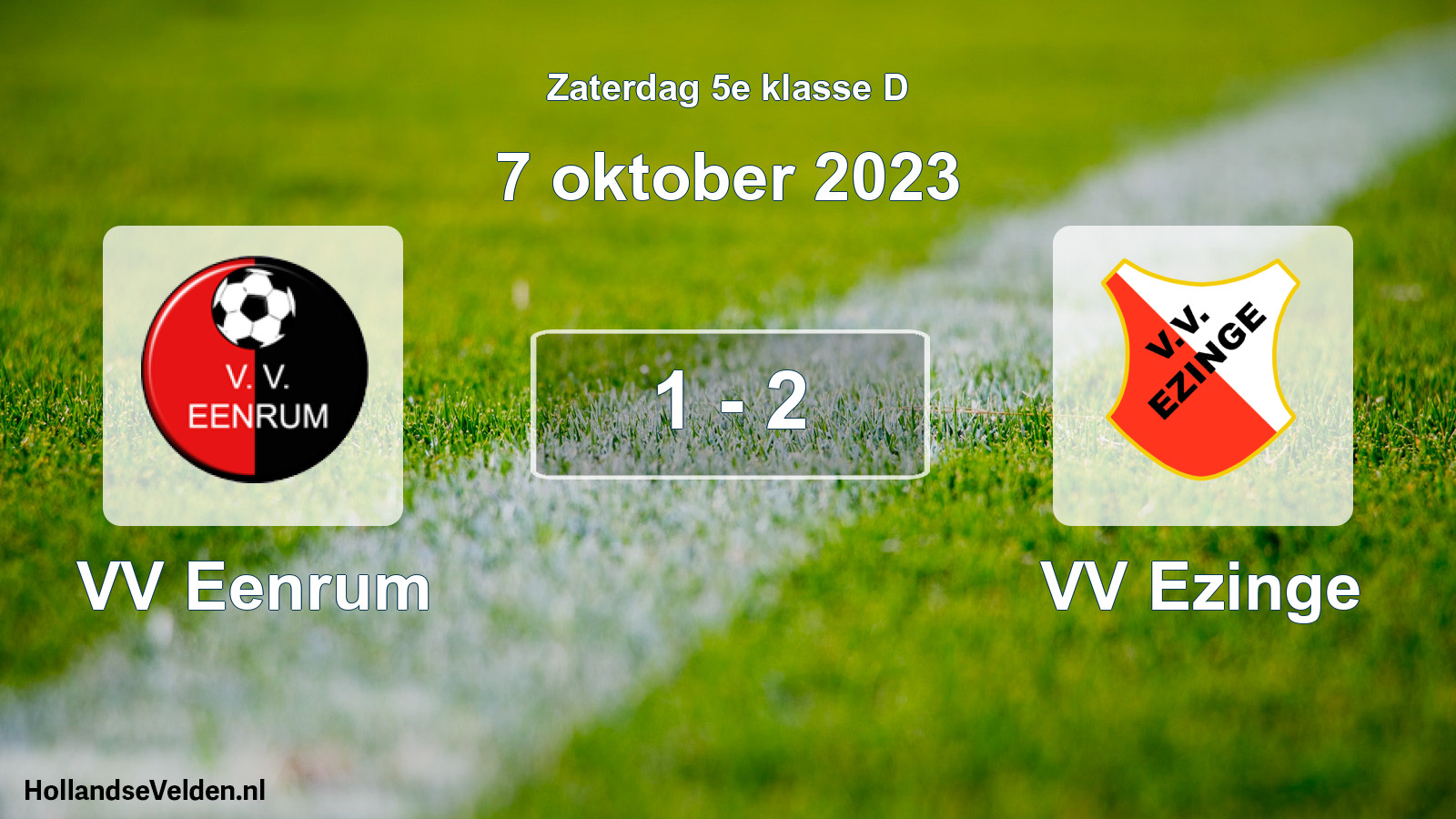 Total number of matches played: VV Eenrum - VV Ezinge 1 - 2 (7 October 2023)