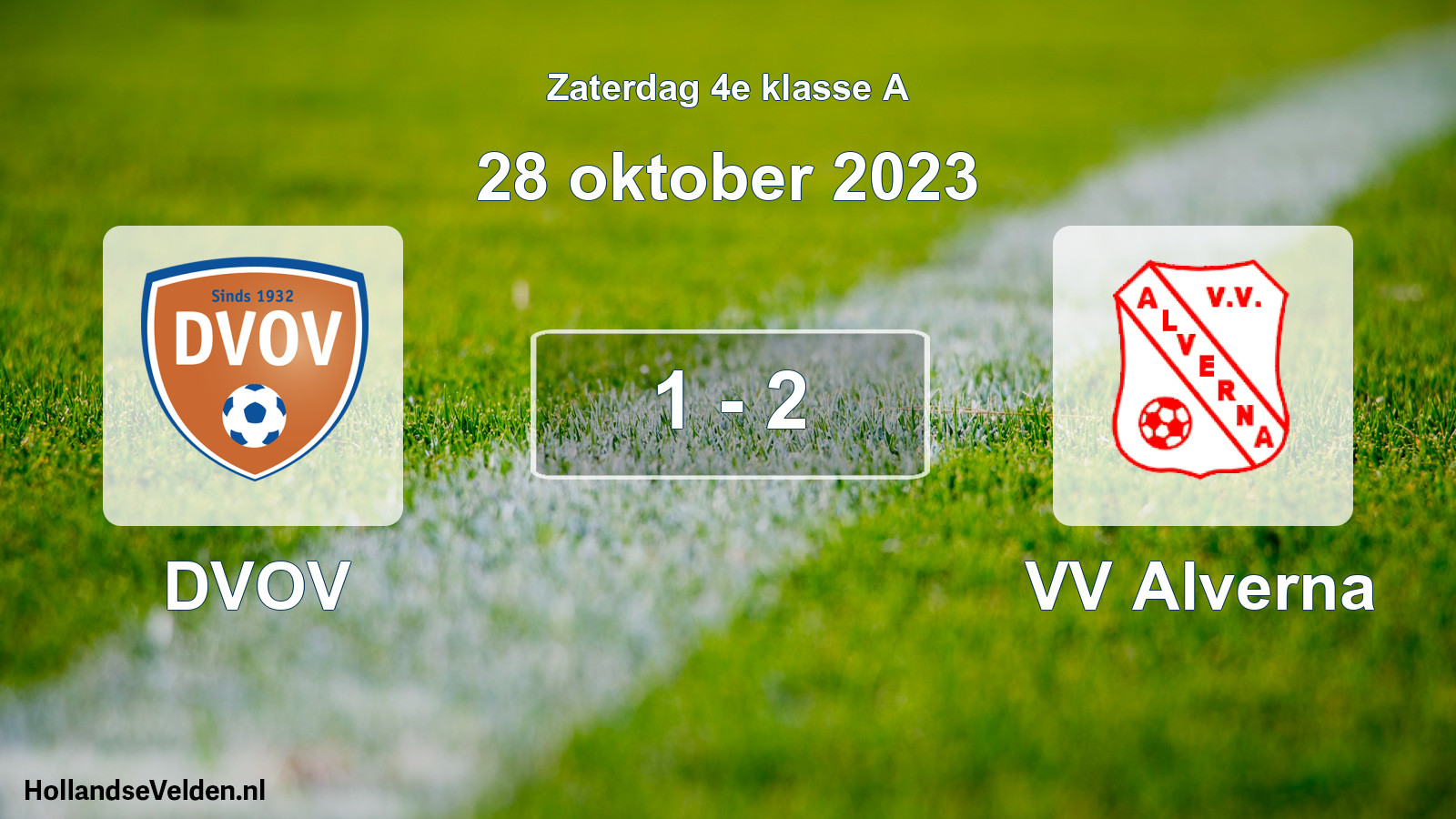 Total number of matches played: DVOV - VV Alverna 1 - 2 (28 October 2023)