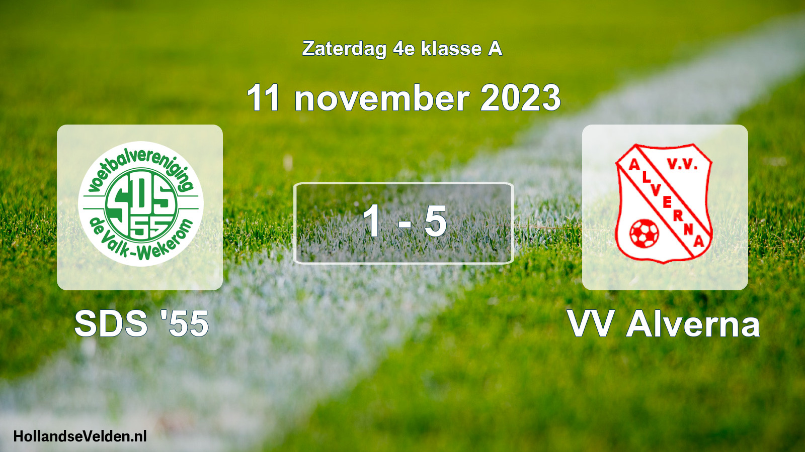 Total number of matches played: SDS '55 - VV Alverna 1 - 5 (11 November 2023)