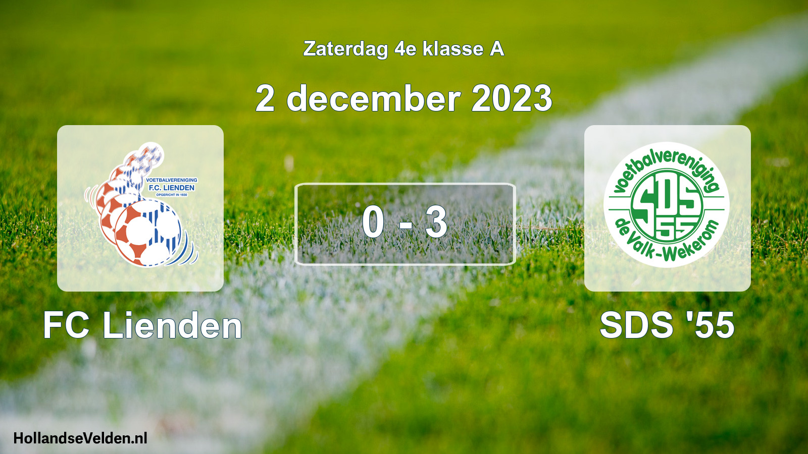 Total number of matches played: FC Lienden - SDS '55 0 - 3 (2 December 2023)