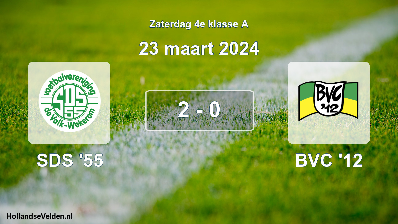 Total number of matches played: SDS '55 - BVC '12 2 - 0 (23 March 2024)
