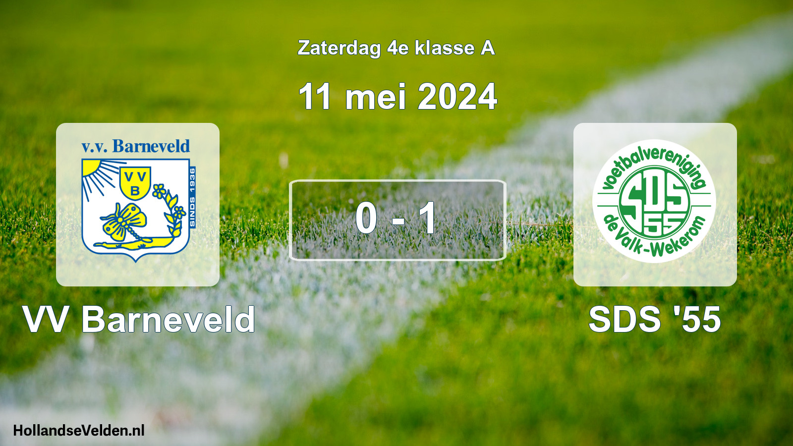 Total number of matches played: VV Barneveld - SDS '55 0 - 1 (11 May 2024)