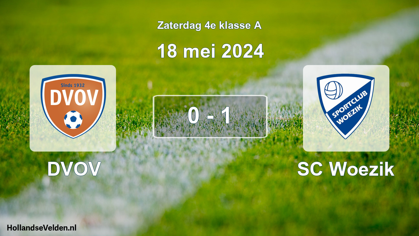 Total number of matches played: DVOV - SC Woezik 0 - 1 (18 May 2024)