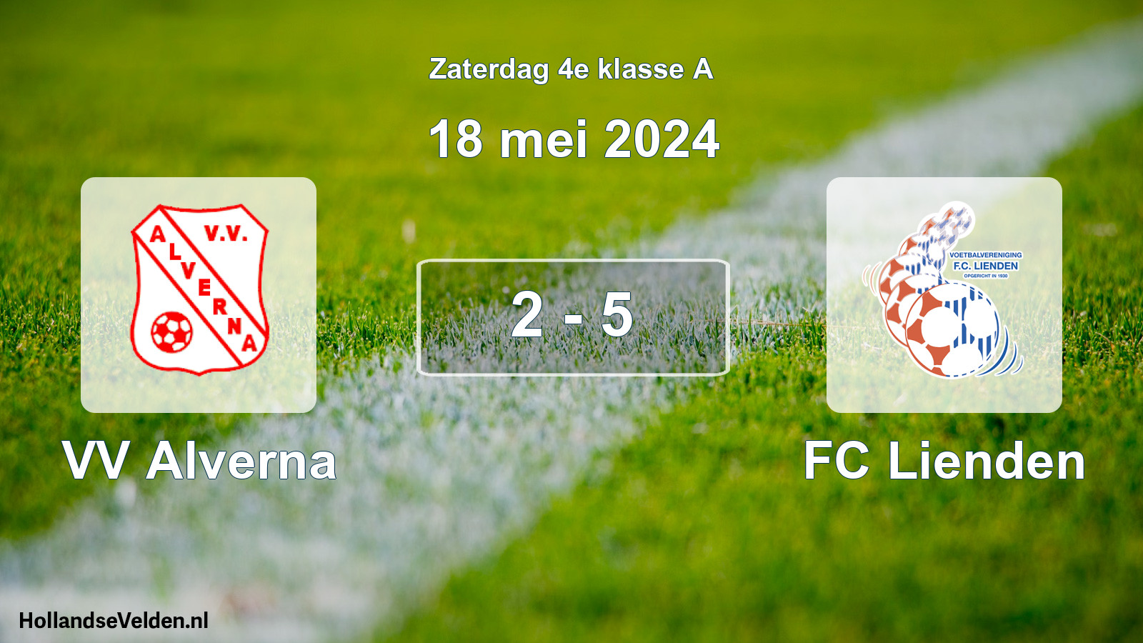 Total number of matches played: VV Alverna - FC Lienden 2 - 5 (18 May 2024)