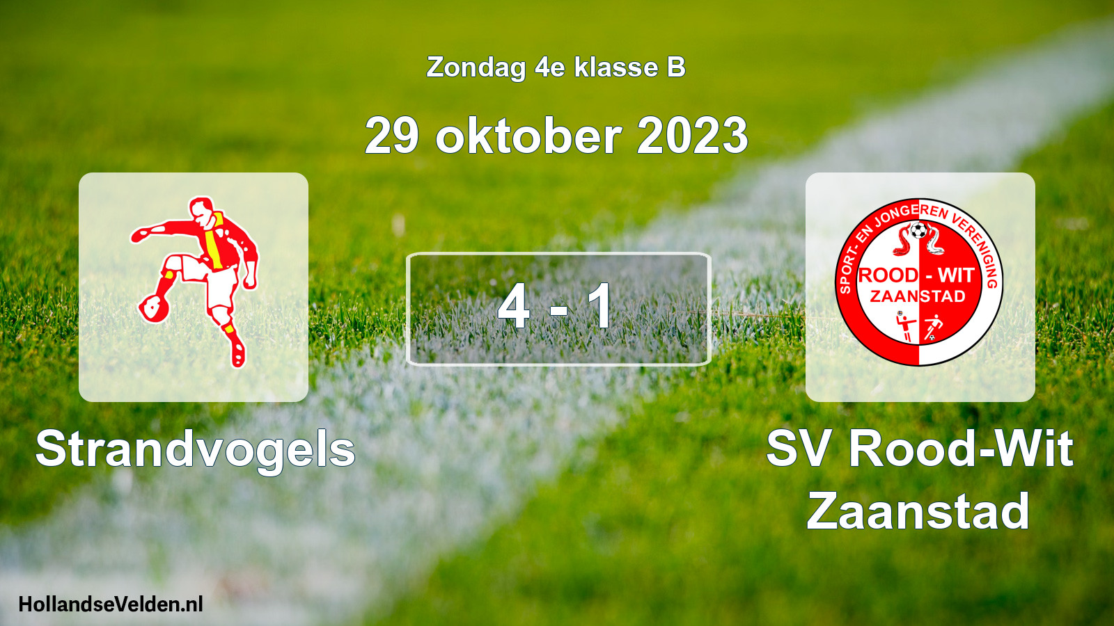 Total number of matches played: Strandvogels - SV Rood-Wit Zaanstad 4 - 1 (29 October 2023)