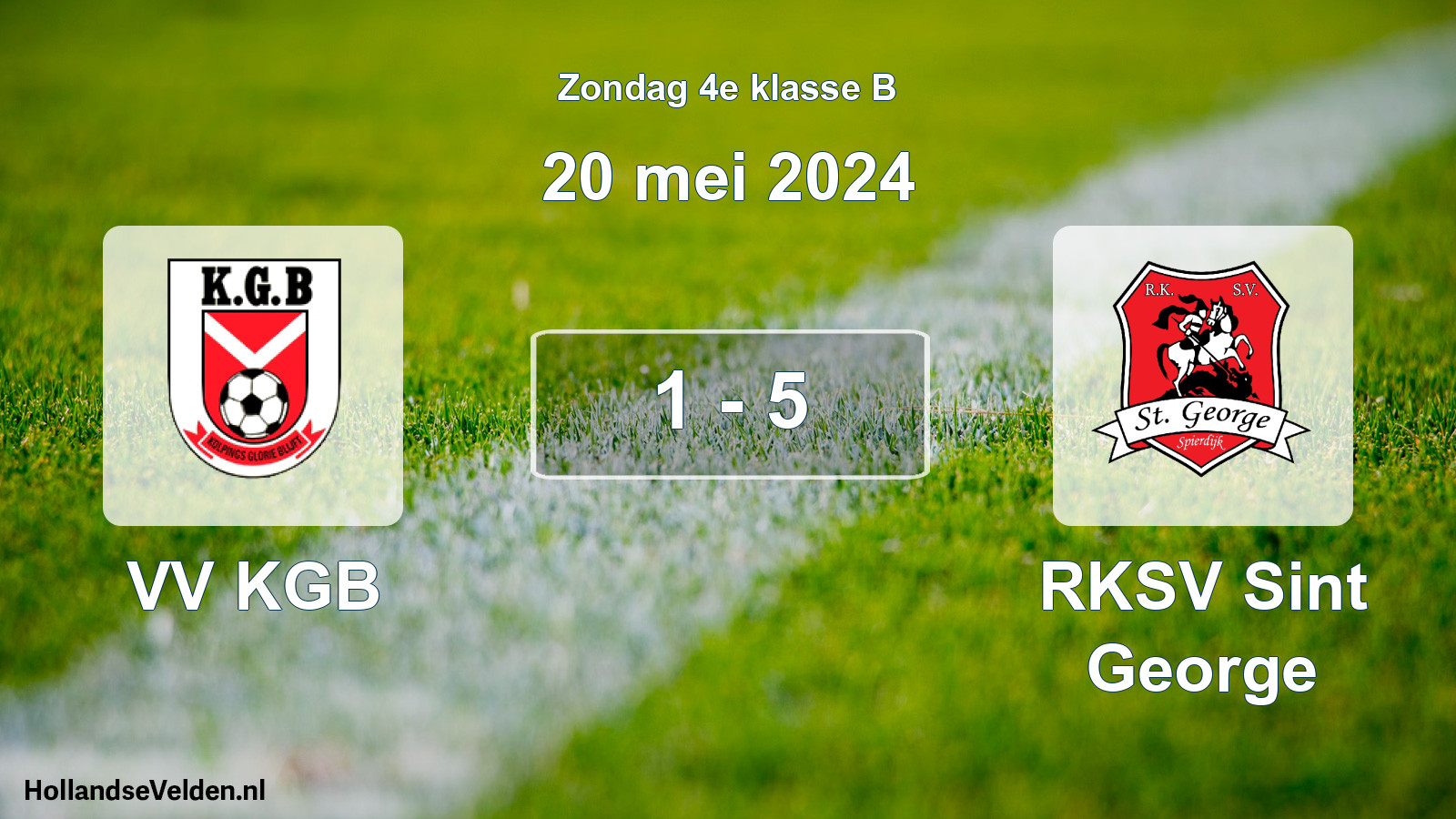 Total number of matches played: VV KGB - RKSV Sint George 1 - 5 (20 May 2024)
