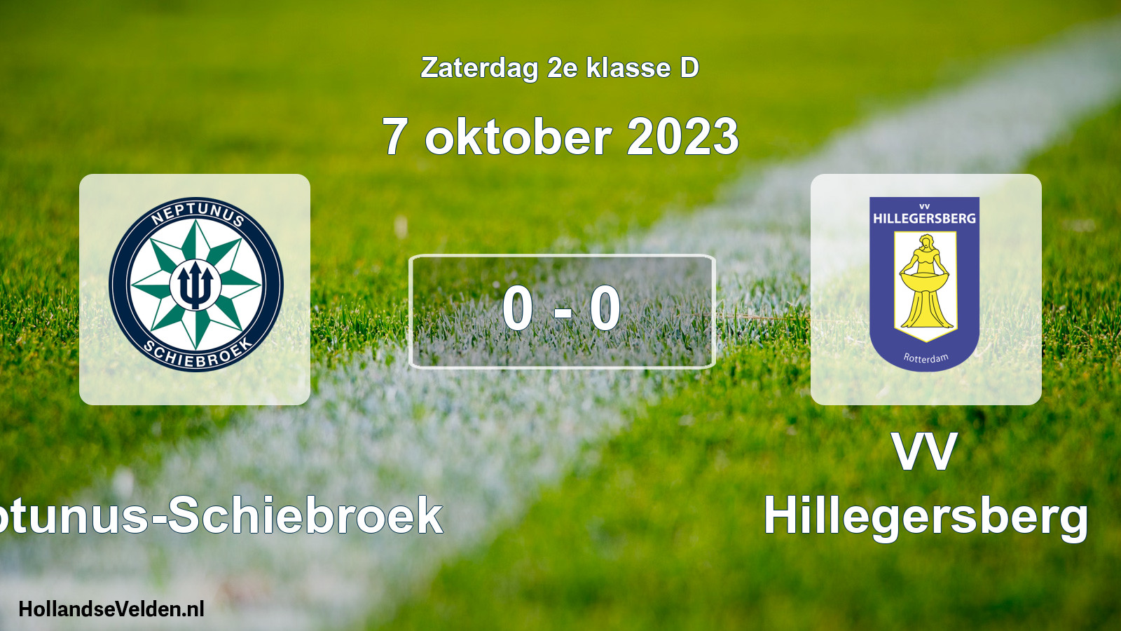 Total number of matches played: Neptunus-Schiebroek - VV Hillegersberg 0 - 0 (7 October 2023)