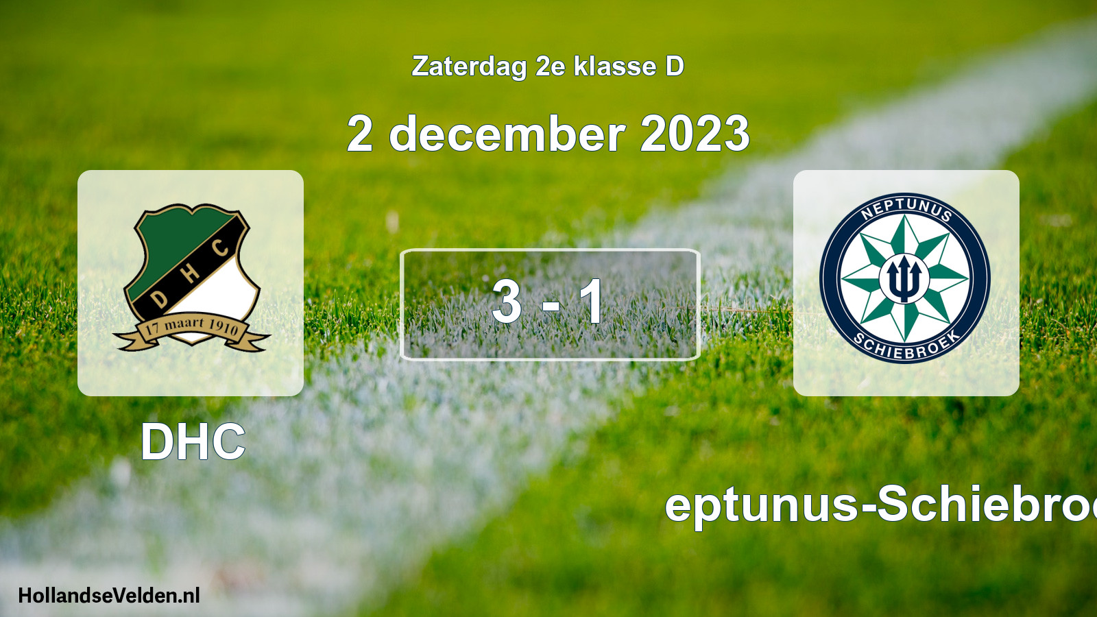 Total number of matches played: DHC - Neptunus-Schiebroek 3 - 1 (2 December 2023)