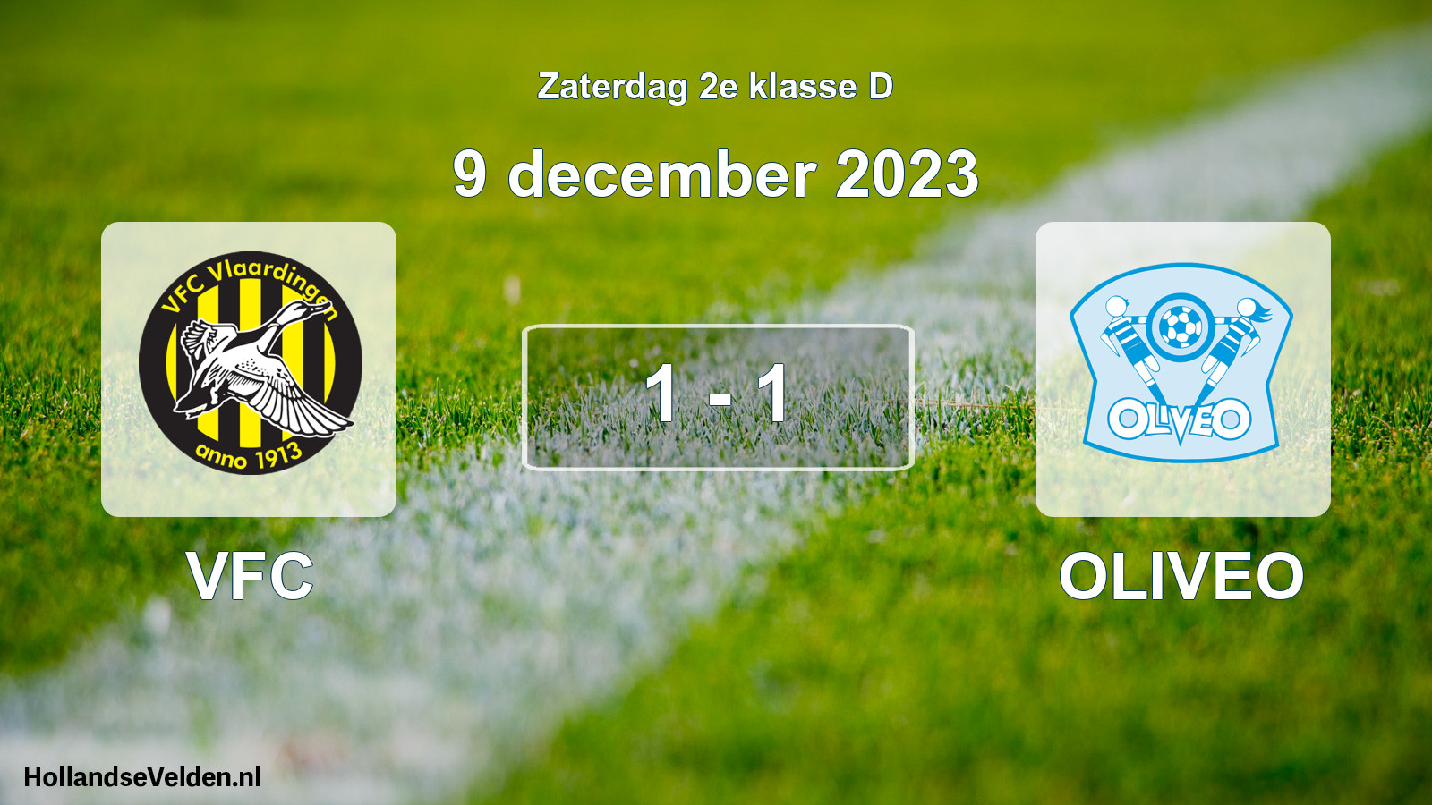Total number of matches played: VFC - OLIVEO 1 - 1 (9 December 2023)