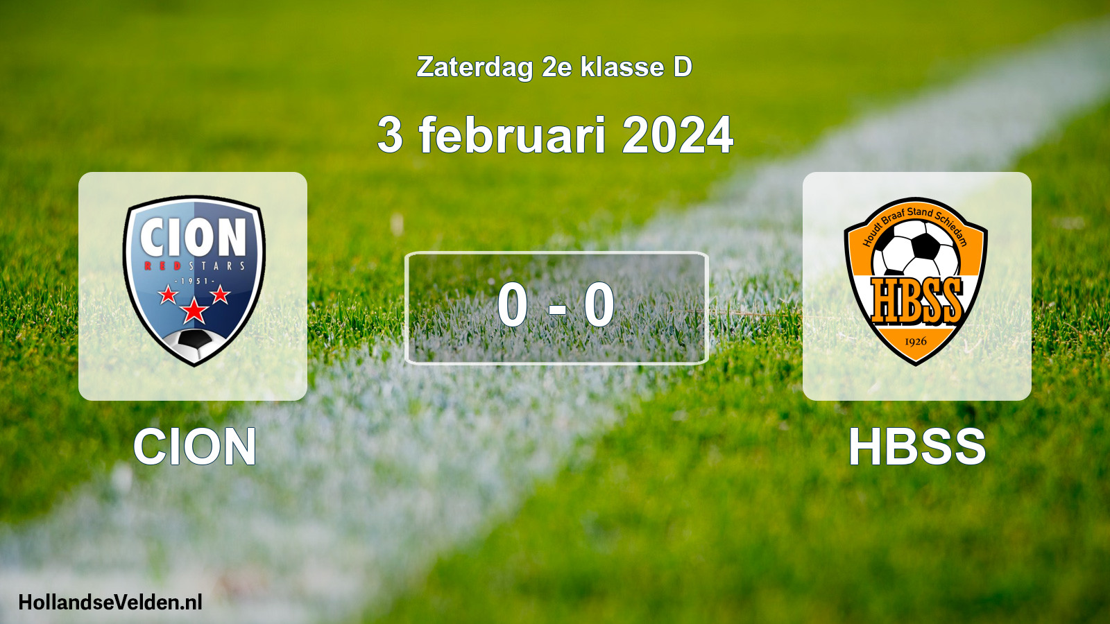 Total number of matches played: CION - HBSS 0 - 0 (3 February 2024)