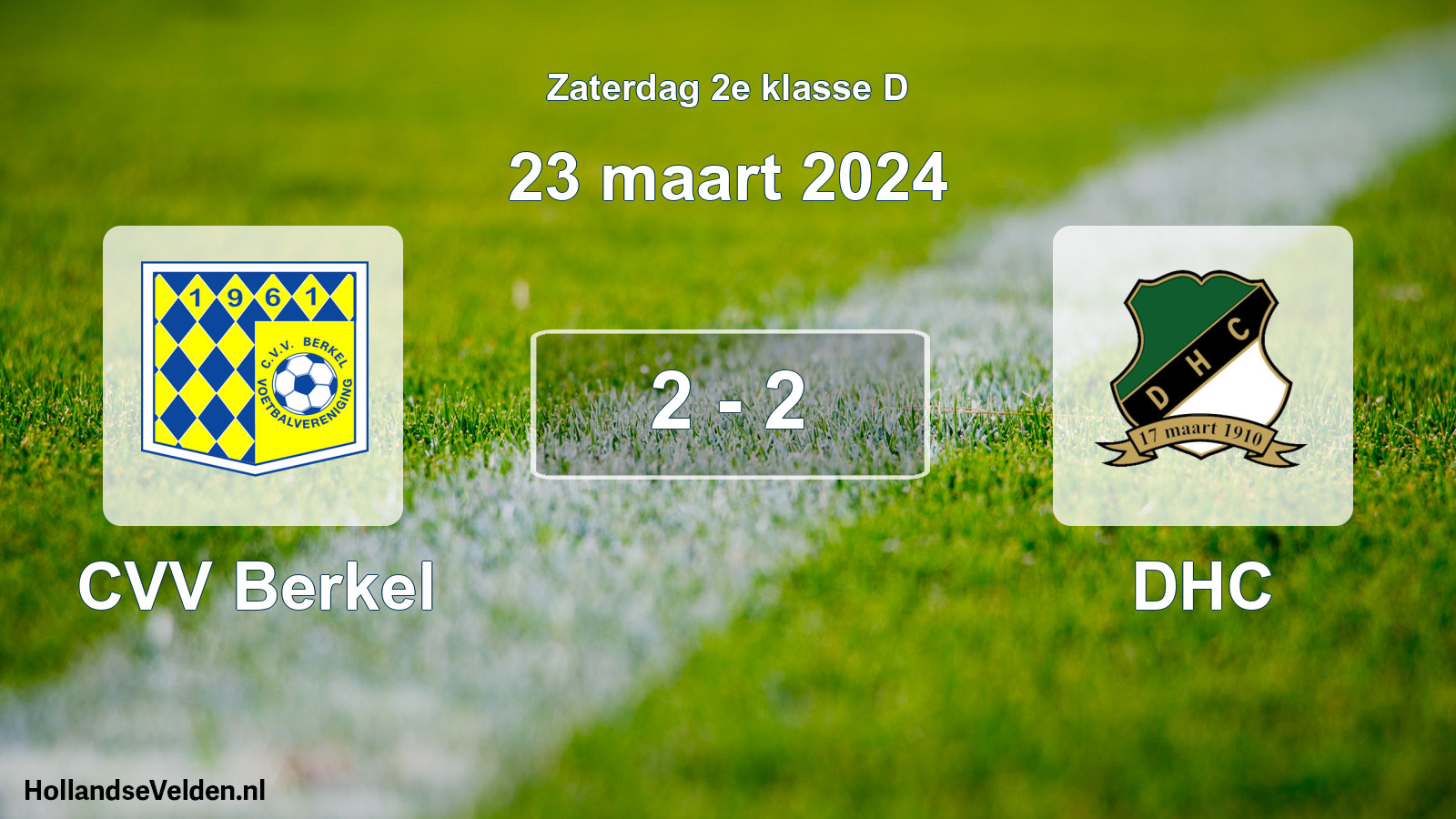 Total number of matches played: CVV Berkel - DHC 2 - 2 (23 March 2024)
