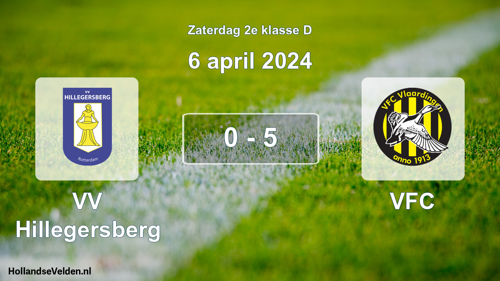 Total number of matches played: VV Hillegersberg - VFC 0 - 5 (6 April 2024)