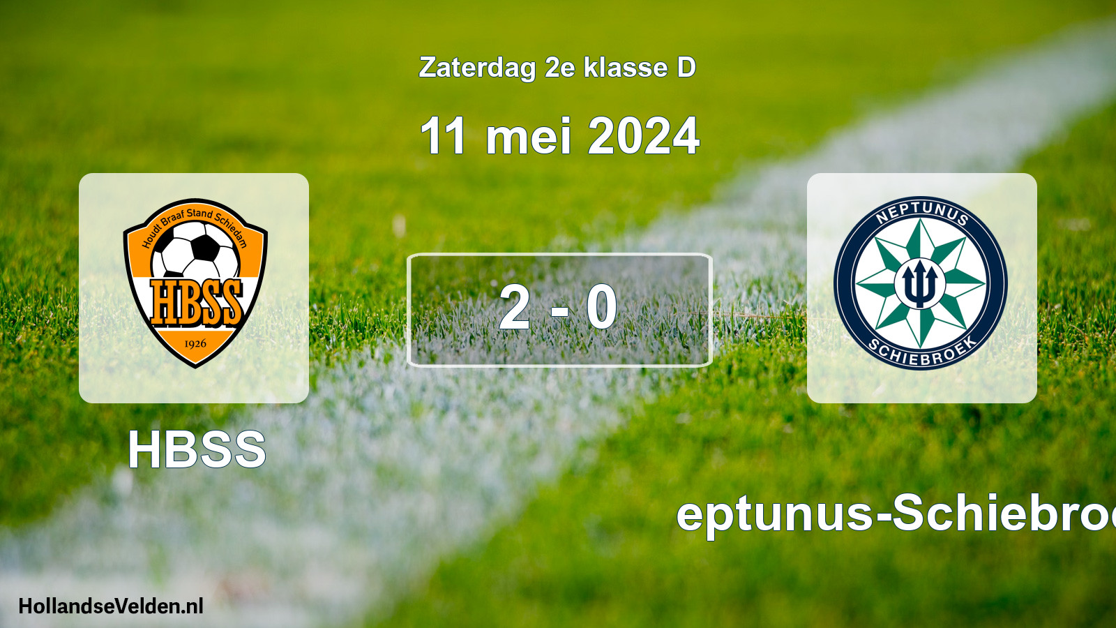 Total number of matches played: HBSS - Neptunus-Schiebroek 2 - 0 (11 May 2024)
