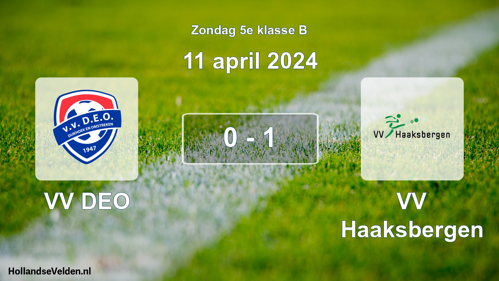 Total number of matches played: VV DEO - VV Haaksbergen 0 - 1 (11 April 2024)