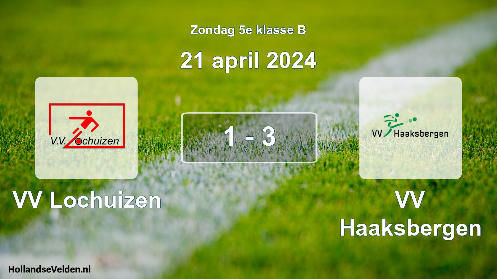 Total number of matches played: VV Lochuizen - VV Haaksbergen 1 - 3 (21 April 2024)