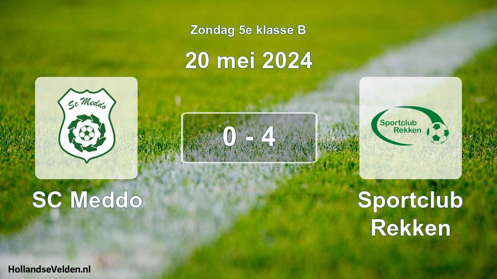 Total number of matches played: SC Meddo - Sportclub Rekken 0 - 4 (20 May 2024)