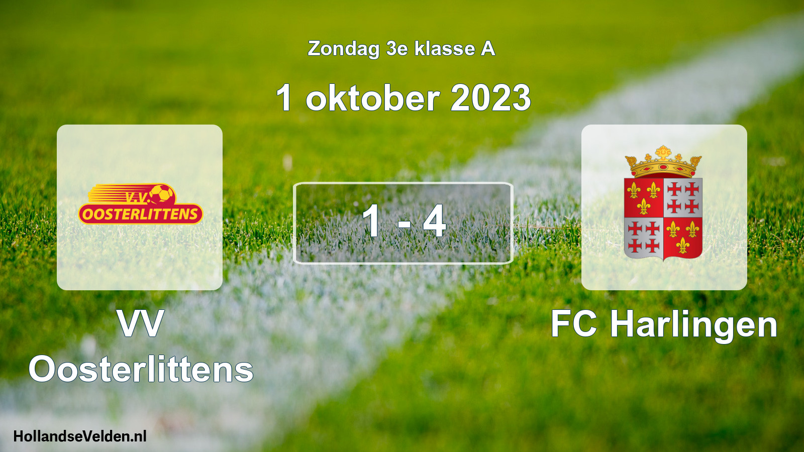 Total number of matches played: VV Oosterlittens - FC Harlingen 1 - 4 (1 October 2023)