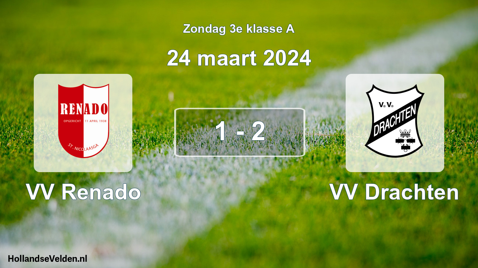 Total number of matches played: VV Renado - VV Drachten 1 - 2 (24 March 2024)
