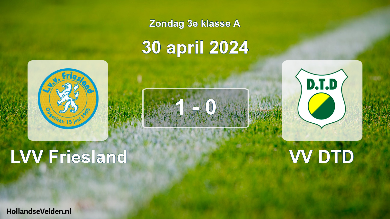 Total number of matches played: LVV Friesland - VV DTD 1 - 0 (30 April 2024)