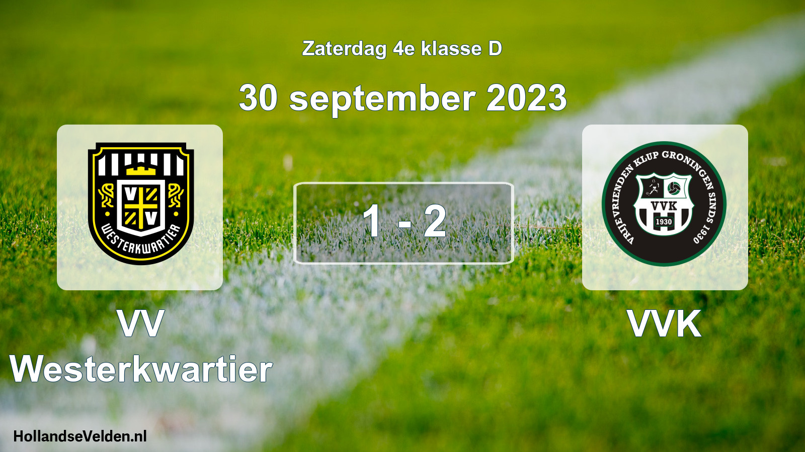 Total number of matches played: VV Westerkwartier - VVK 1 - 2 (30 September 2023)