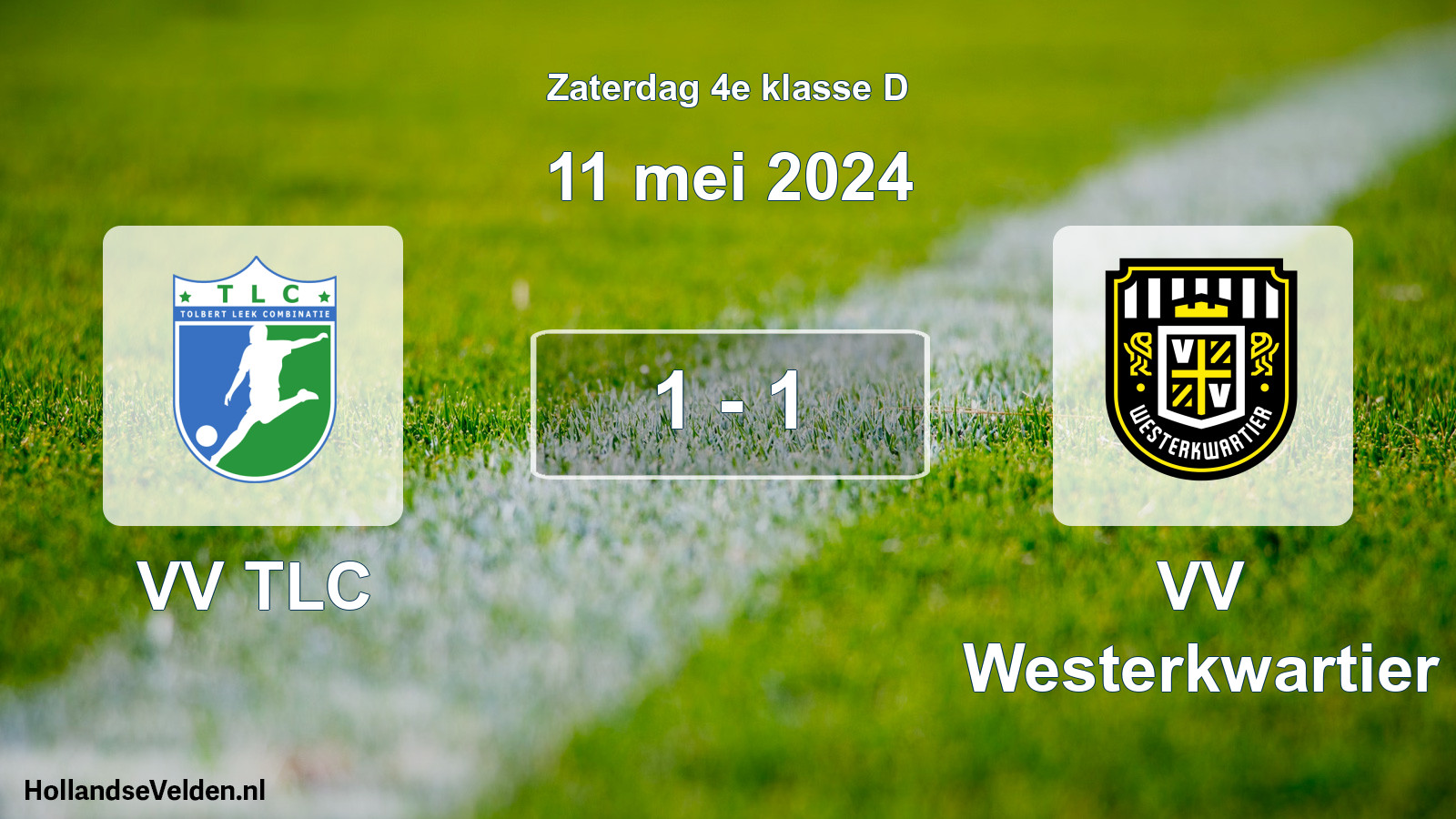 Total number of matches played: VV TLC - VV Westerkwartier 1 - 1 (11 May 2024)