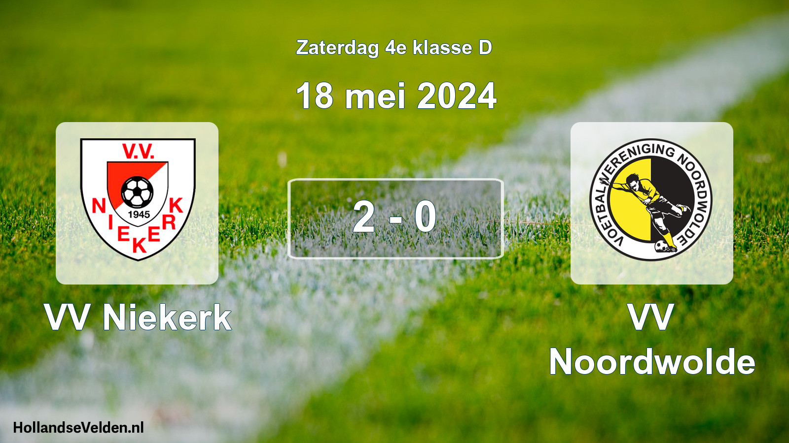 Total number of matches played: VV Niekerk - VV Noordwolde 2 - 0 (18 May 2024)