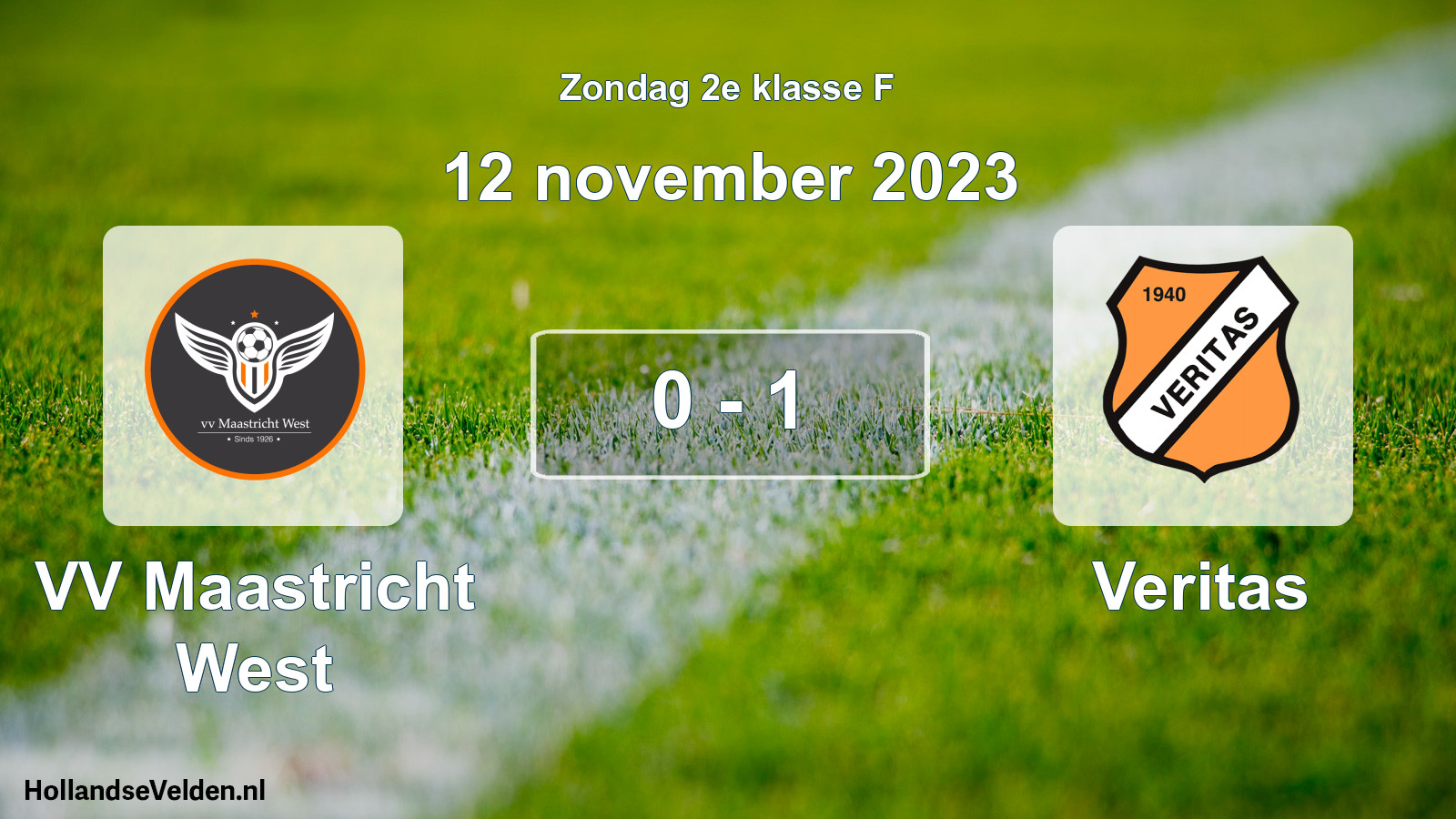Total number of matches played: VV Maastricht West - Veritas 0 - 1 (12 November 2023)