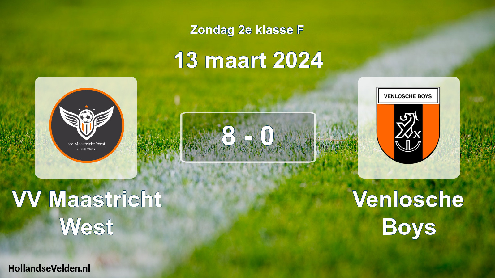 Total number of matches played: VV Maastricht West - Venlosche Boys 8 - 0 (13 March 2024)
