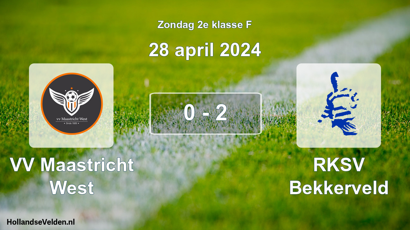 Total number of matches played: VV Maastricht West - RKSV Bekkerveld 0 - 2 (28 April 2024)